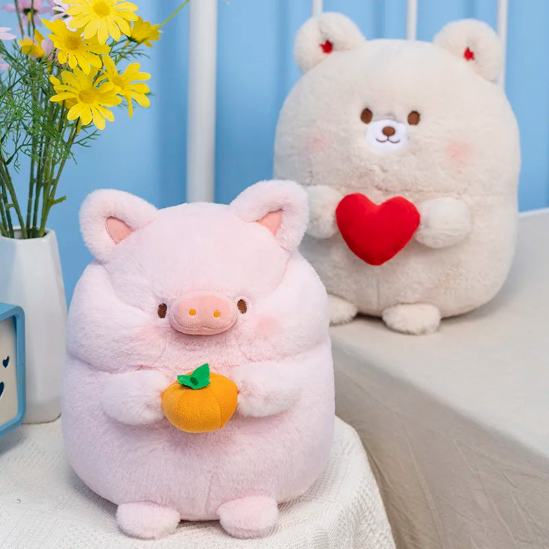 Lindos peluches de animales regordetes