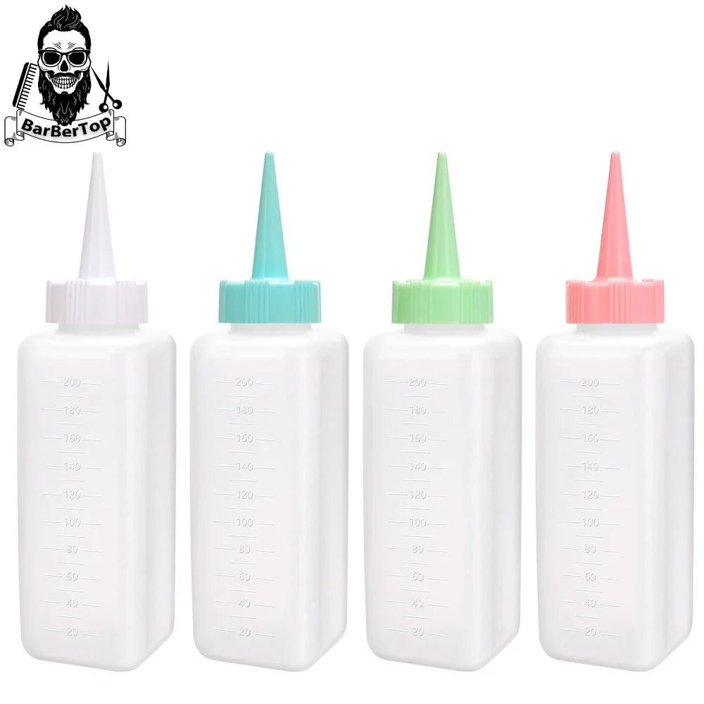2024 New 160/200ml Salon Hairdressing Oil Bottle Pro Hair Oil Applicator Barbershop Hairdresser Color Tools Supplies Accessories