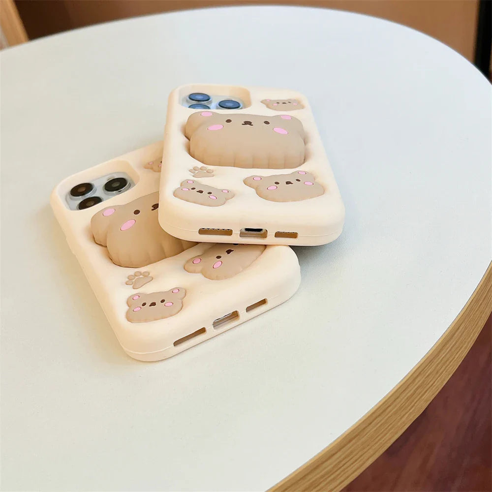 Funda para iPhone con diseño de oso