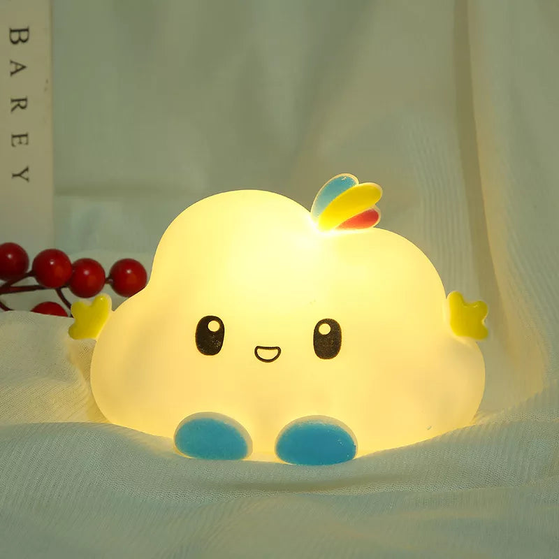 Linda luz nocturna LED de nube