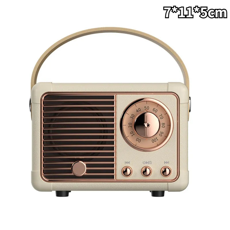 Mini altavoz Bluetooth retro