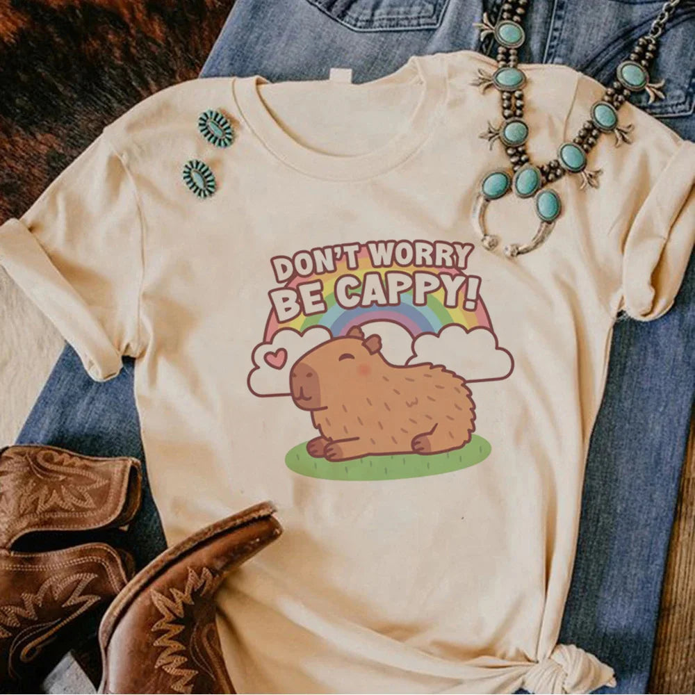 Camisetas de carpincho kawaii