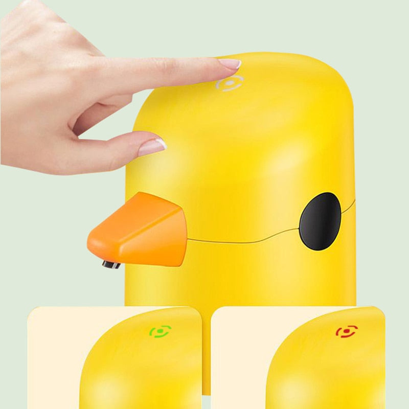 Dispensador de jabón en forma de pato
