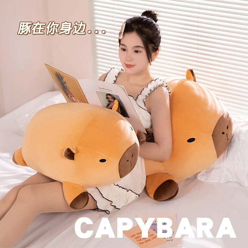 Almohadas de peluche de capibara kawaii