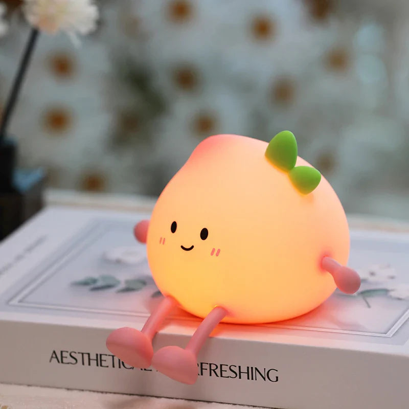 Luz de noche Kawaii Peach