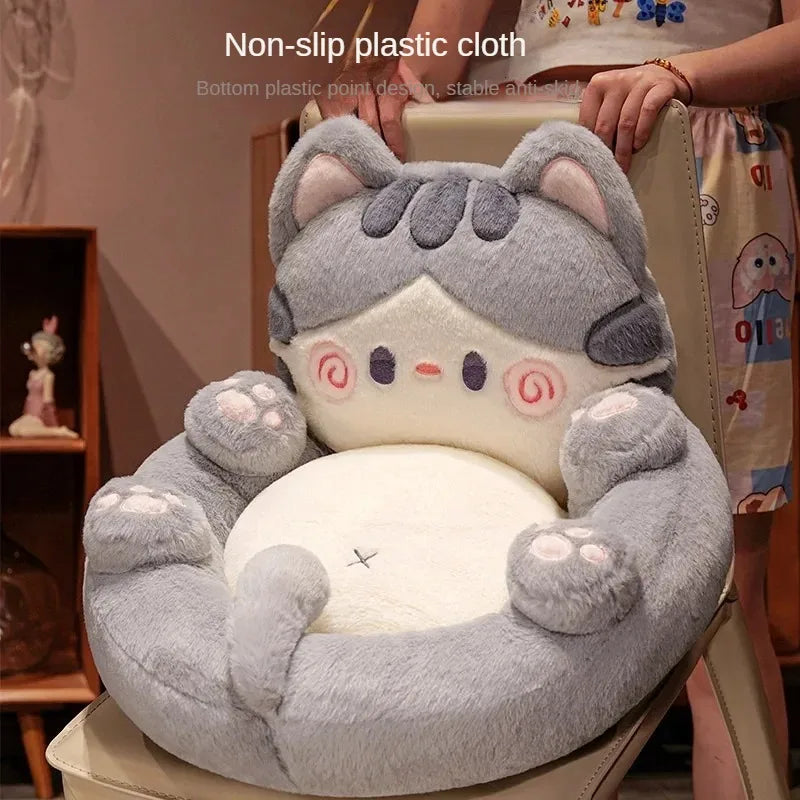 Cojín de asiento con forma de gato
