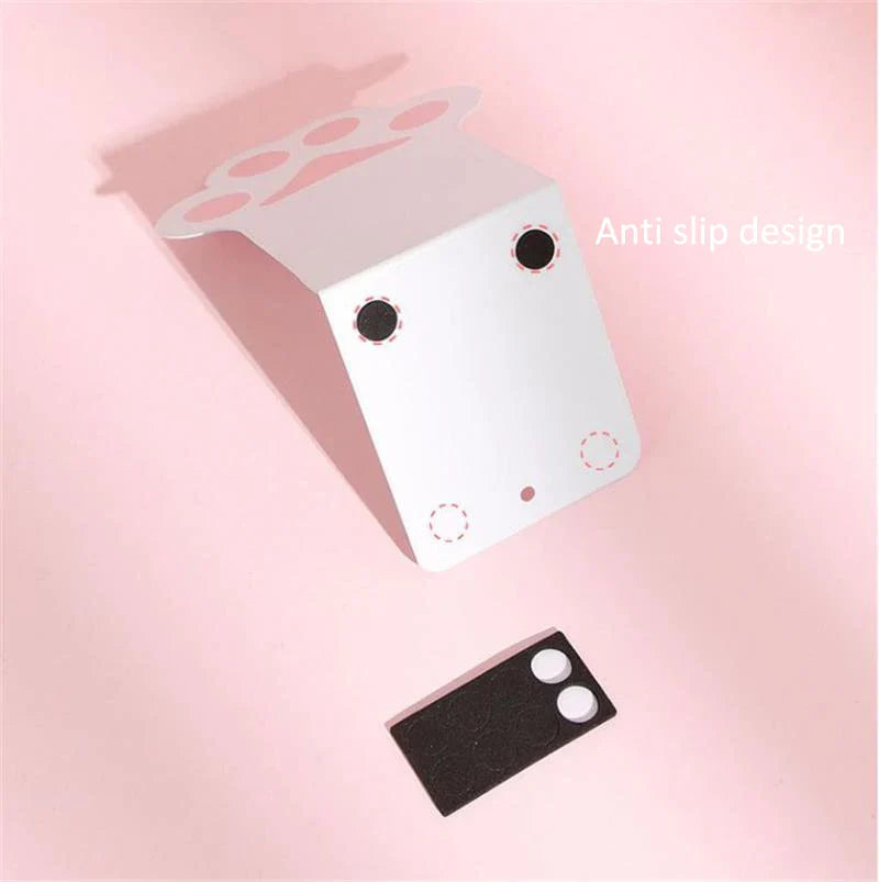 Sujetalibros con forma de pata de gato kawaii