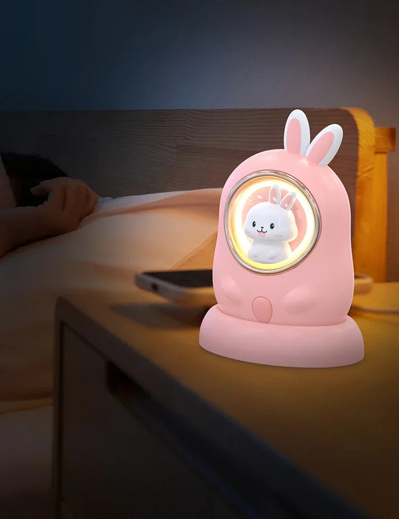 Calentador de manos recargable con forma de conejito