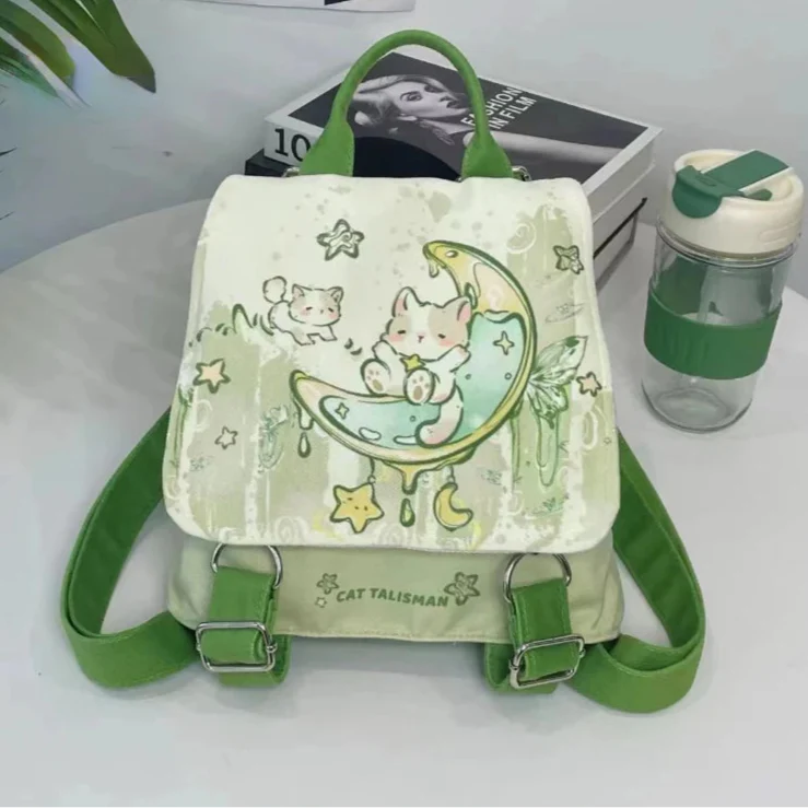 Mochila Green Moon Kitty