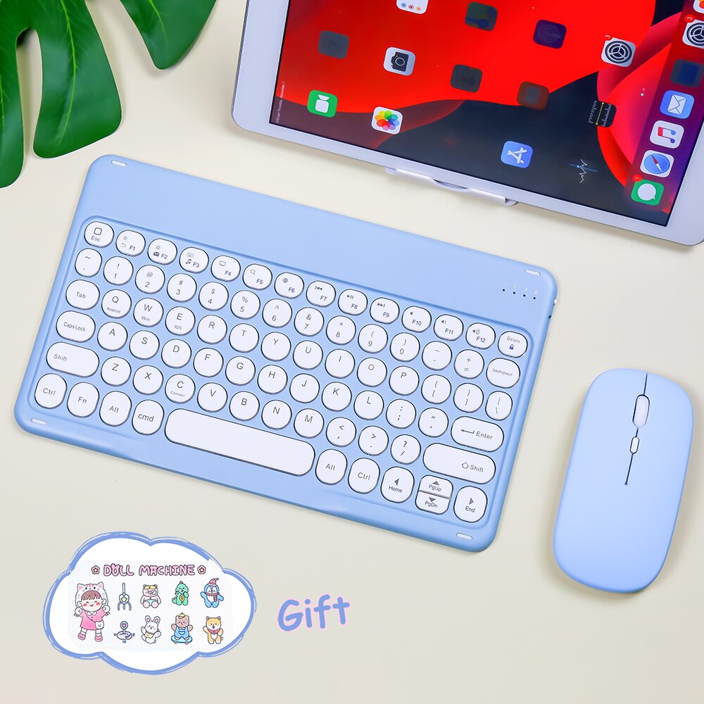 Teclado y ratón inalámbricos Pastel para iPad