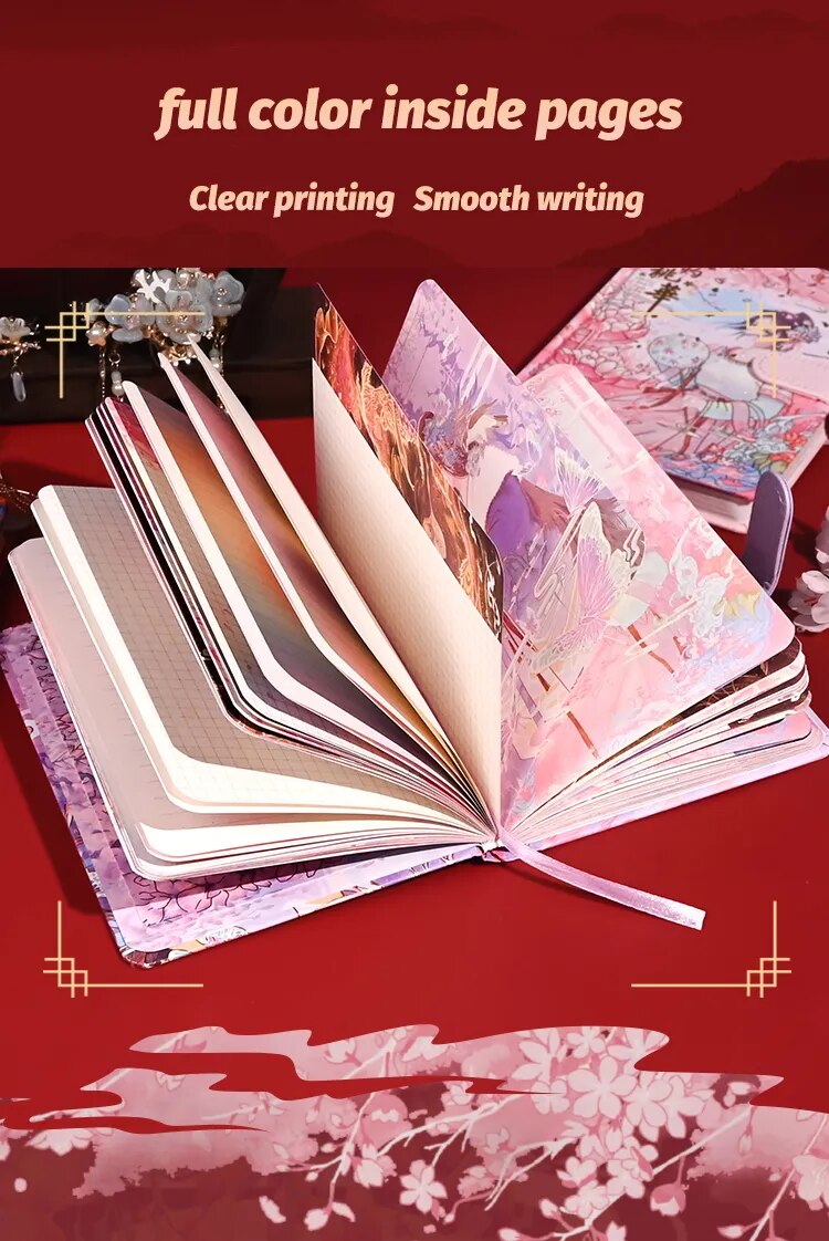 Cuadernos con borlas de dama de la corte