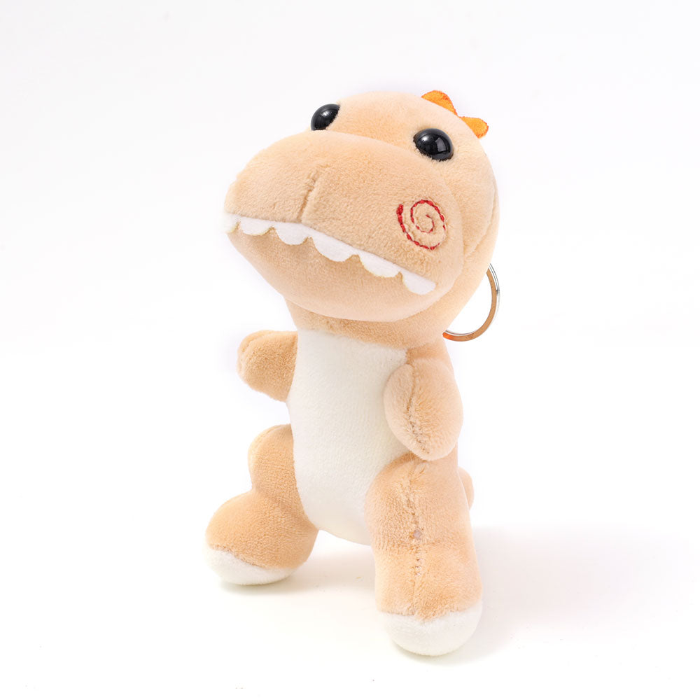 Llavero de dinosaurio de peluche
