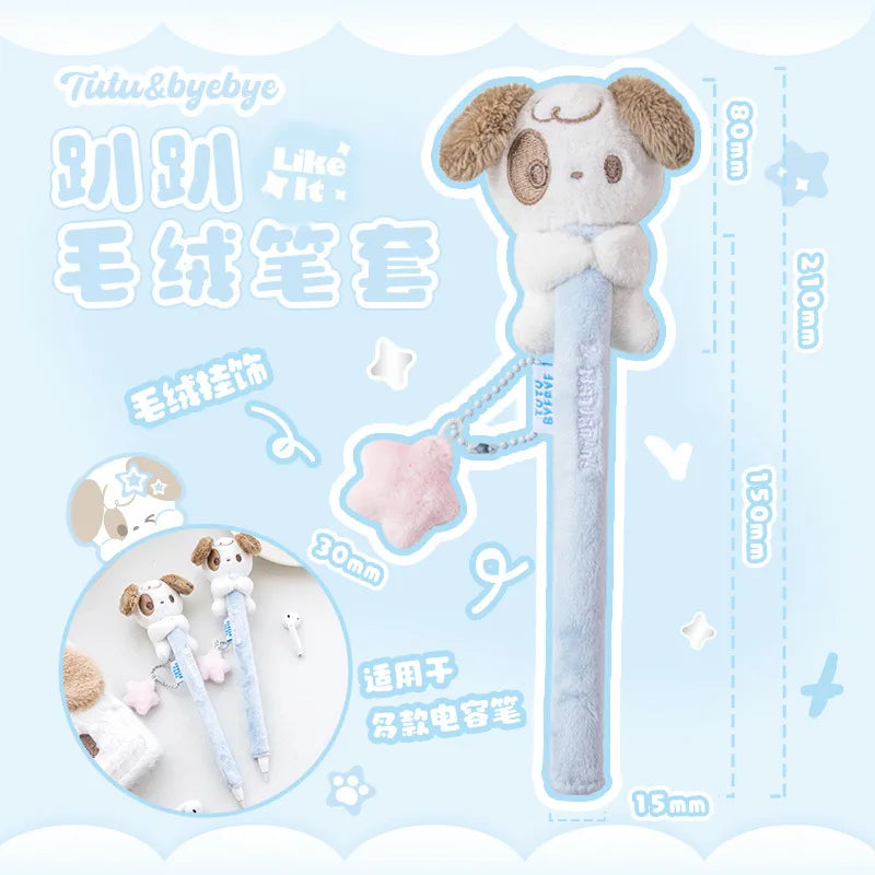 Funda de peluche kawaii para Apple Pencil 