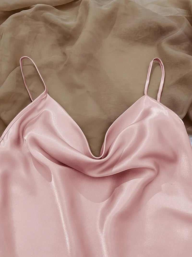 Pijama rosa sedoso