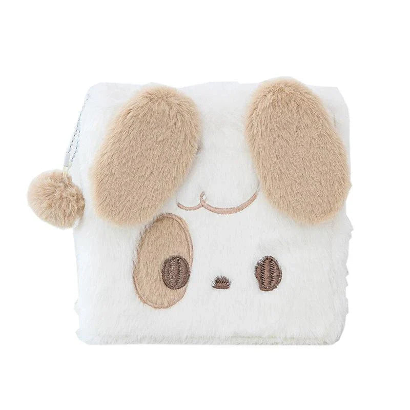 Cuadernos de peluche con forma de cachorro y gato
