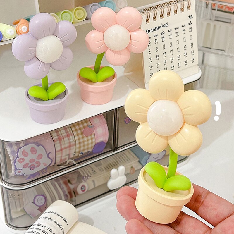 Luces nocturnas de flores burbujeantes