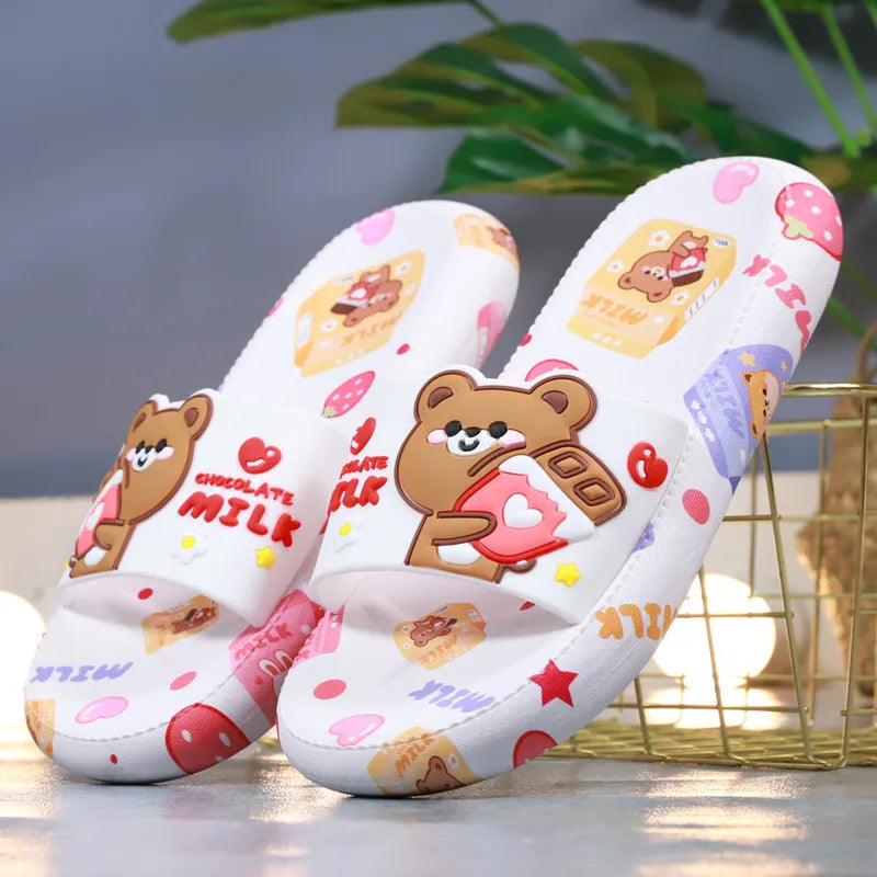Sandalias de oso de leche con chocolate