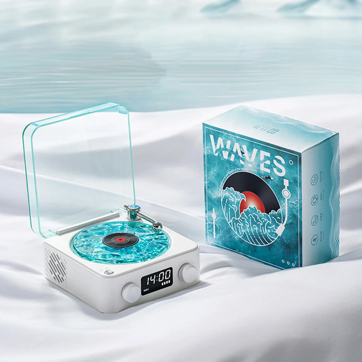 Altavoz Bluetooth con forma de tocadiscos