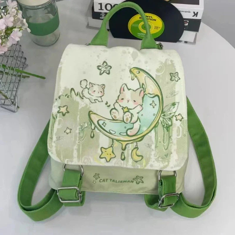 Mochila Green Moon Kitty