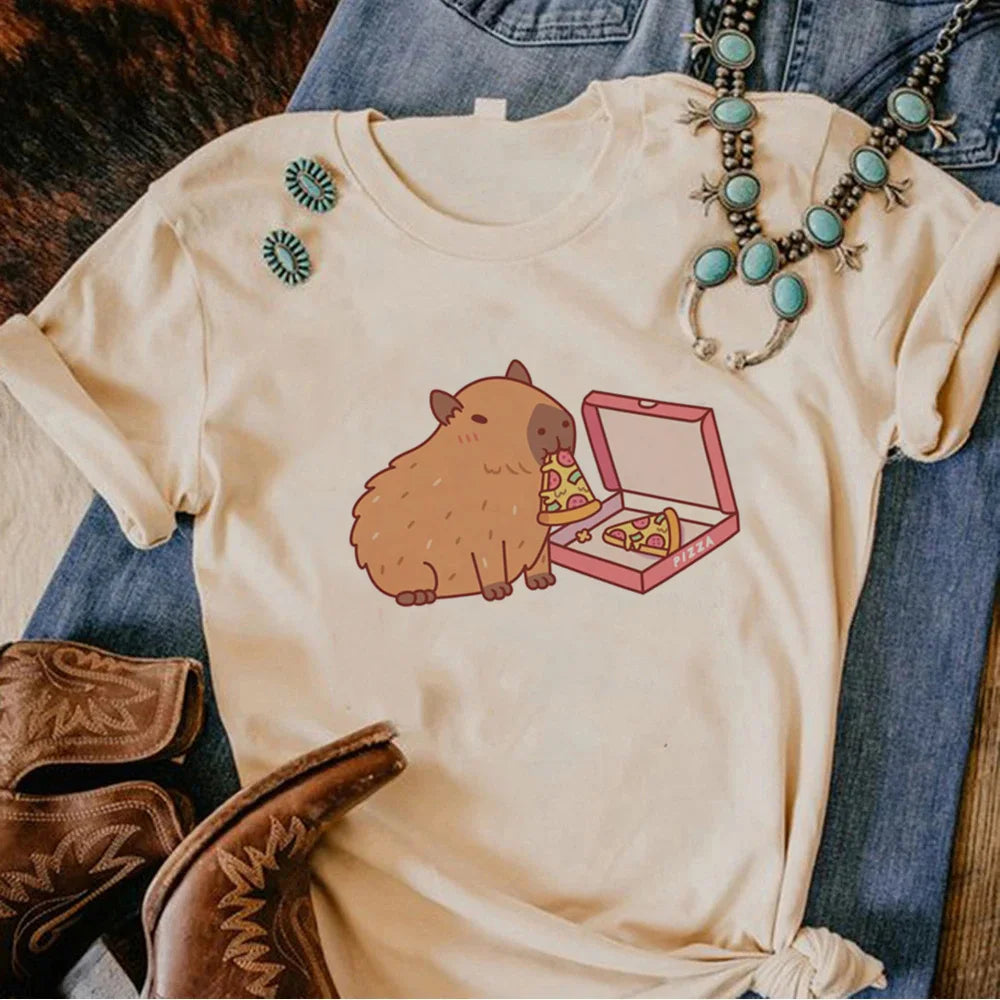 Camisetas de carpincho kawaii