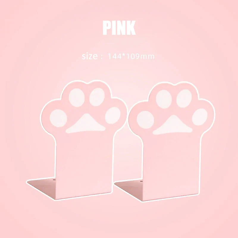 Sujetalibros con forma de pata de gato kawaii