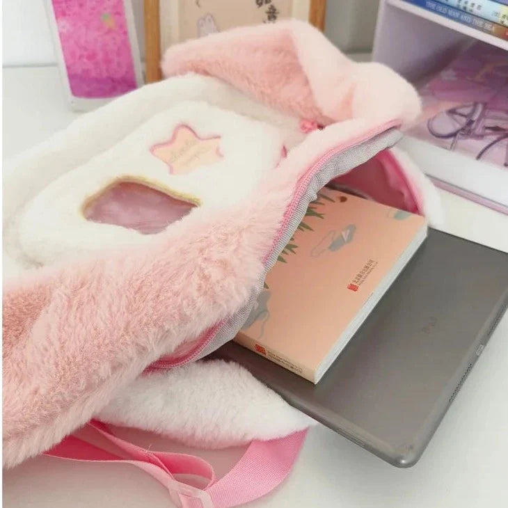 Kawaii Plush Bunny Backpack