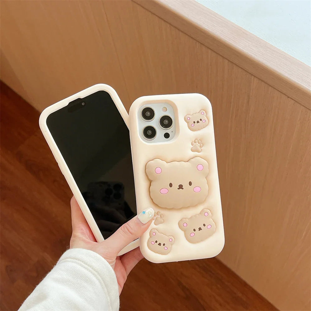 Funda para iPhone con diseño de oso