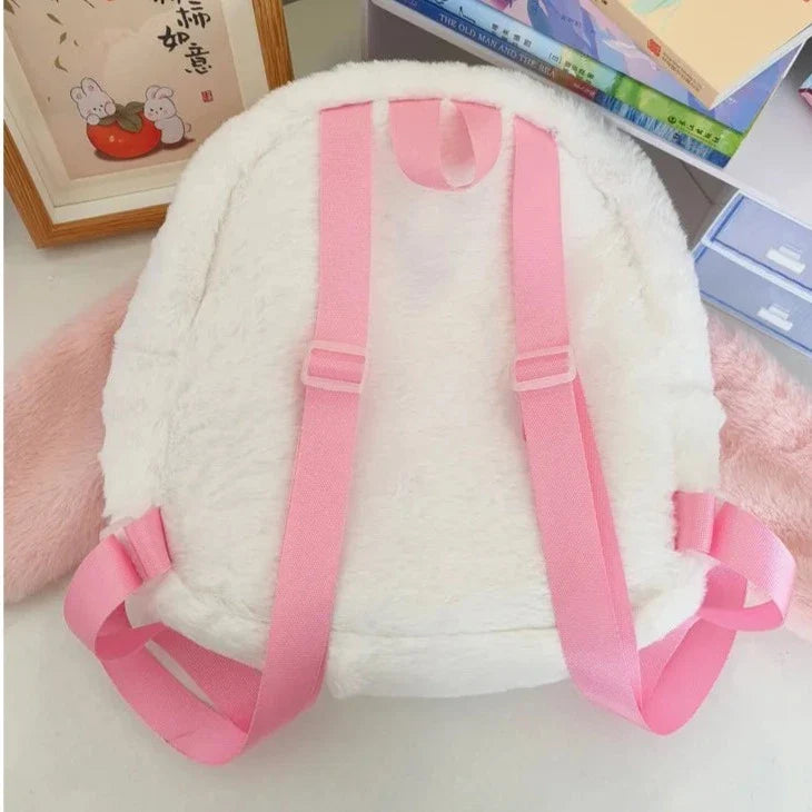 Kawaii Plush Bunny Backpack