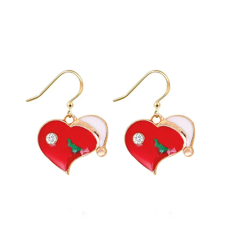 Pendientes colgantes navideños