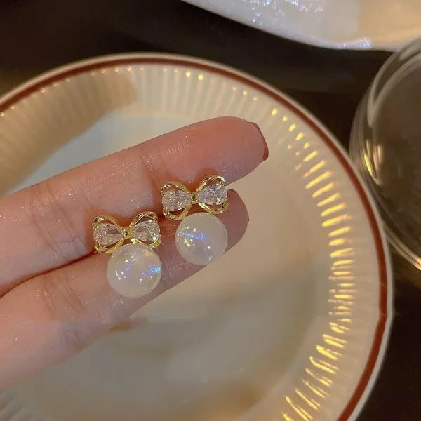 Pendientes con adornos navideños