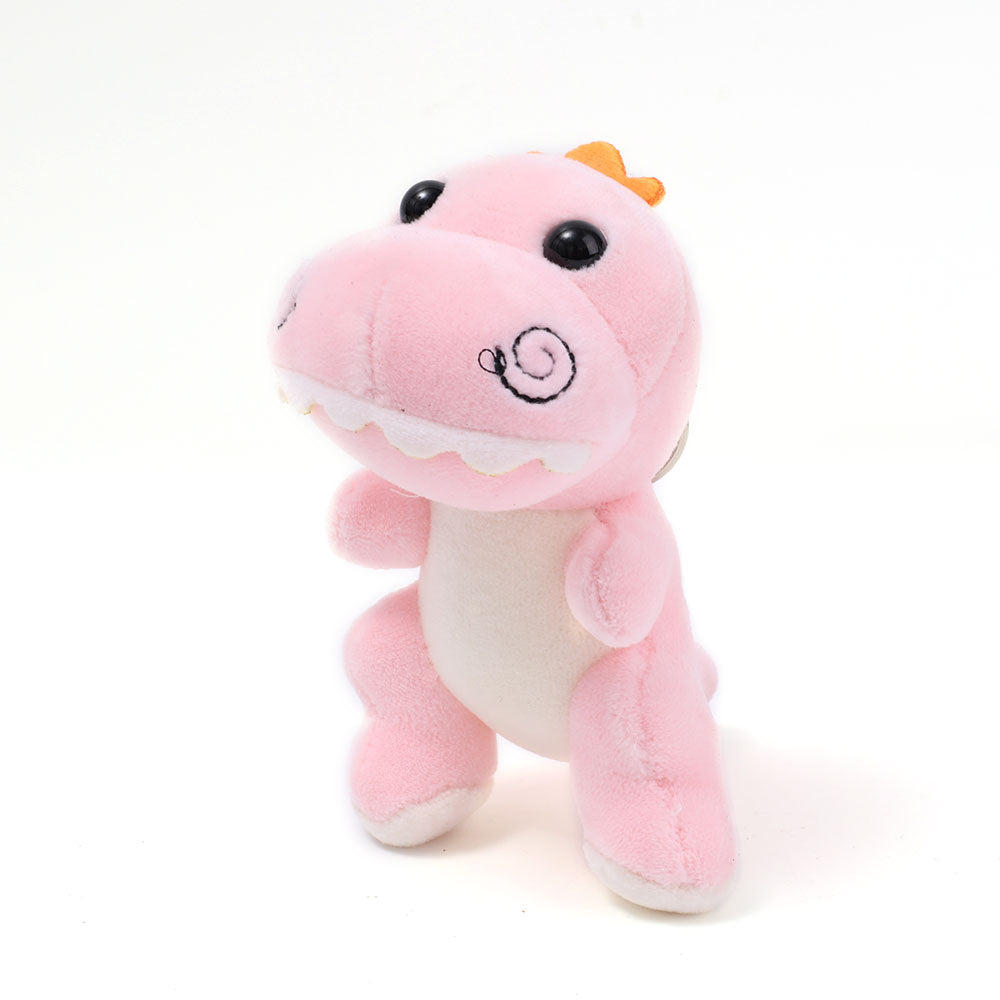 Llavero de dinosaurio de peluche