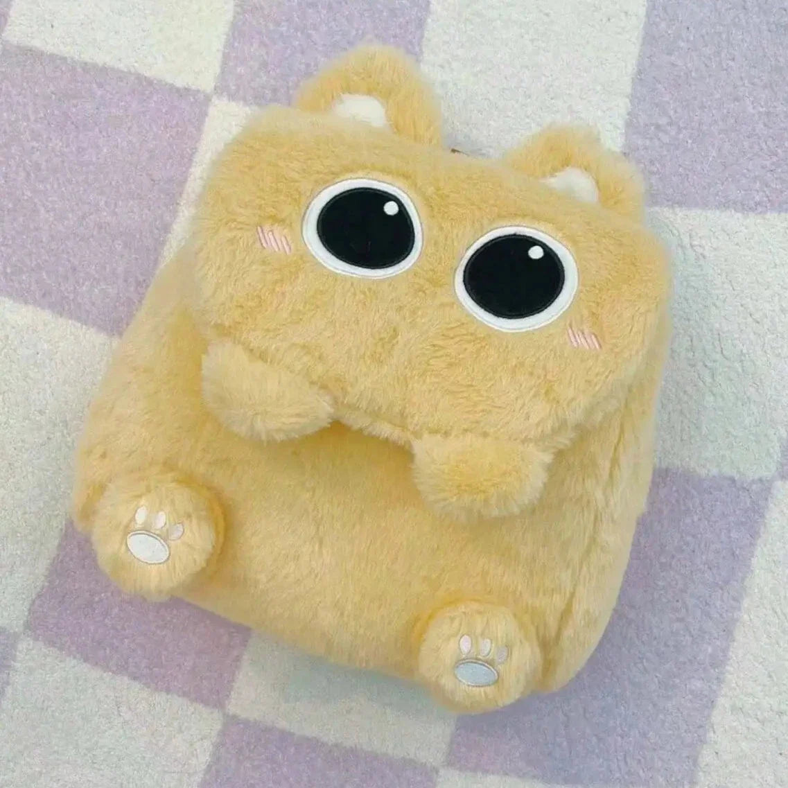 Mochilas de peluche de gato kawaii