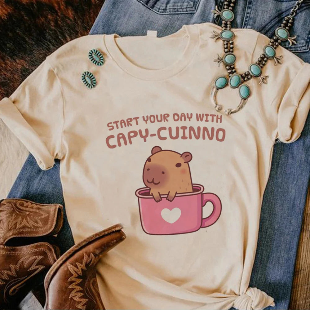 Camisetas de carpincho kawaii