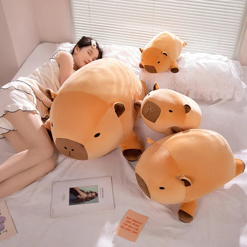 Almohadas de peluche de capibara kawaii