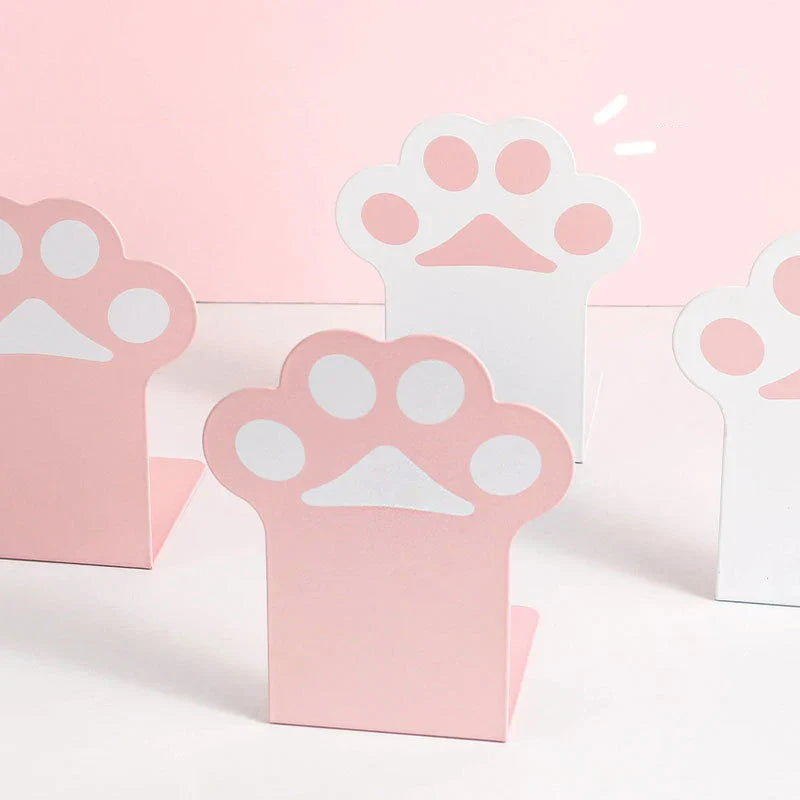 Sujetalibros con forma de pata de gato kawaii