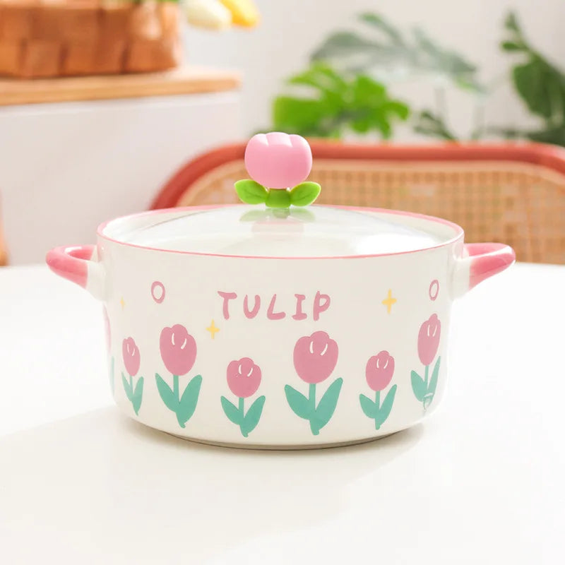 Kawaii Flower Ramen Bowl