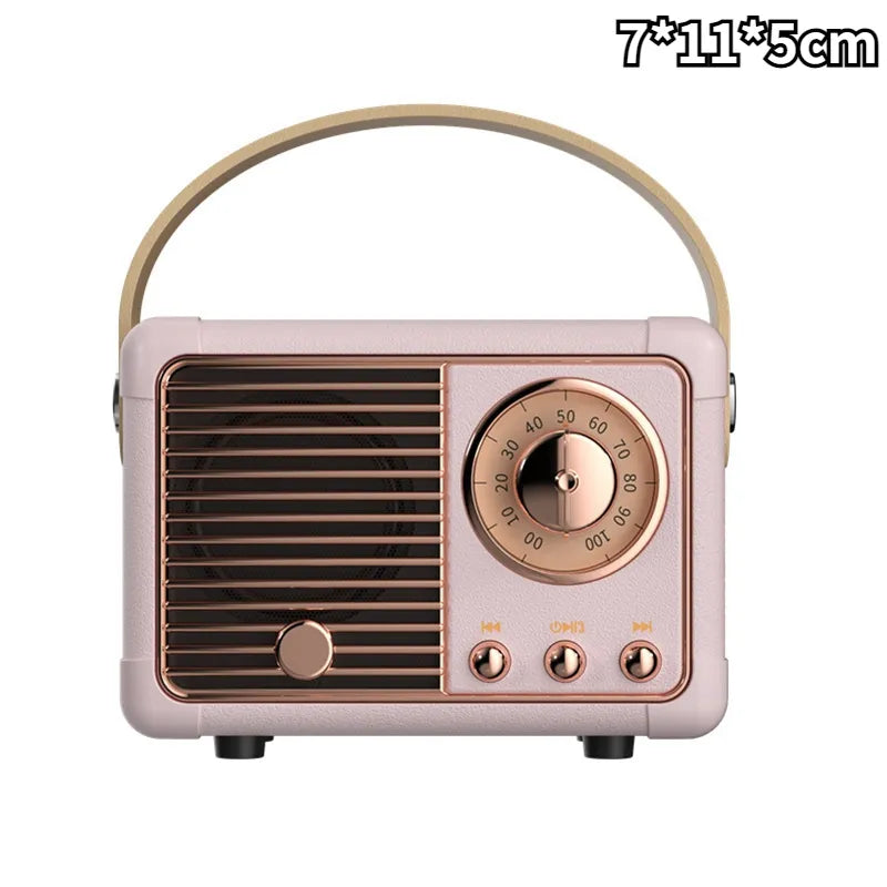 Mini altavoz Bluetooth retro