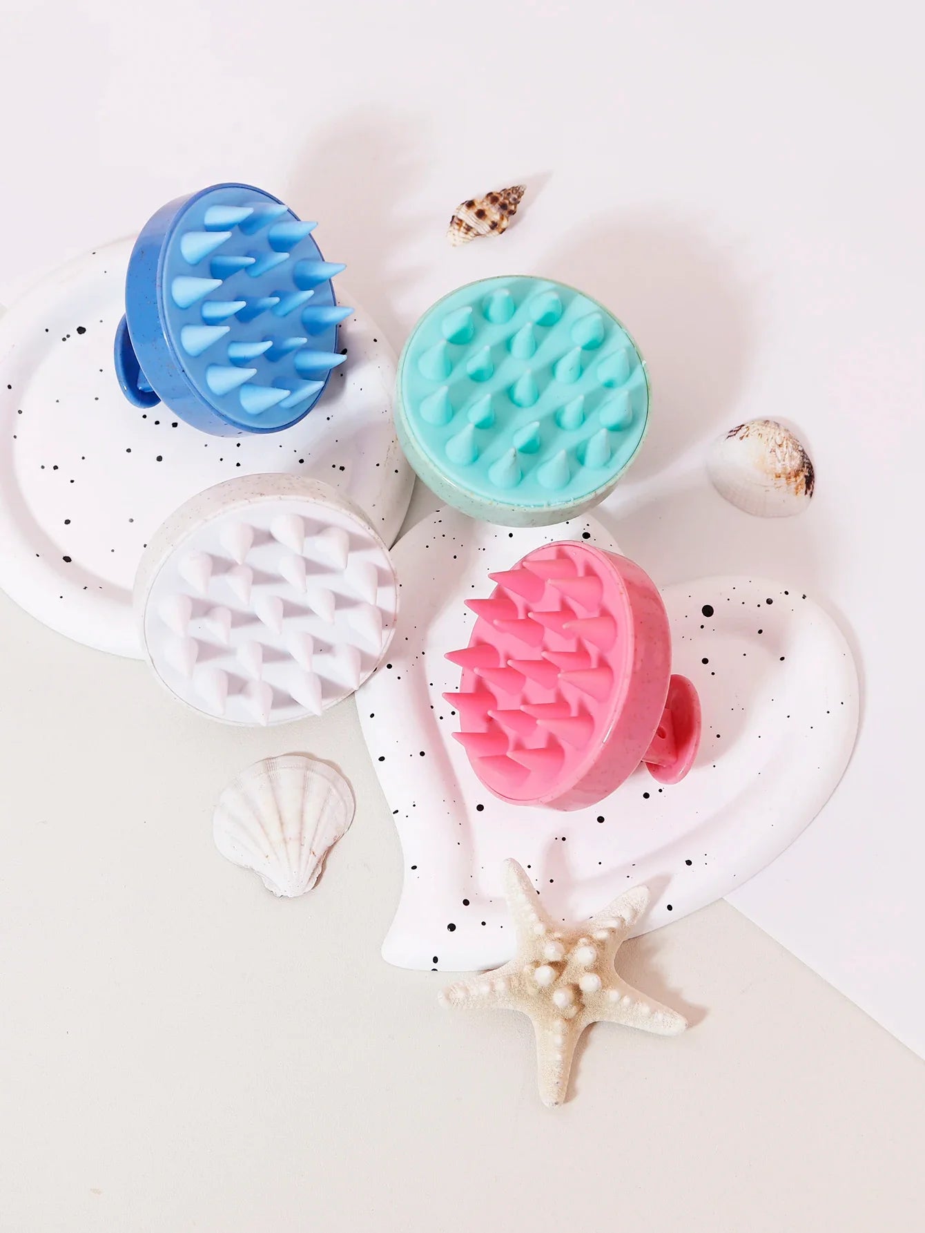 1PCS scalp massage shampoo brush, soft silicone hair used to remove dandruff and exfoliate