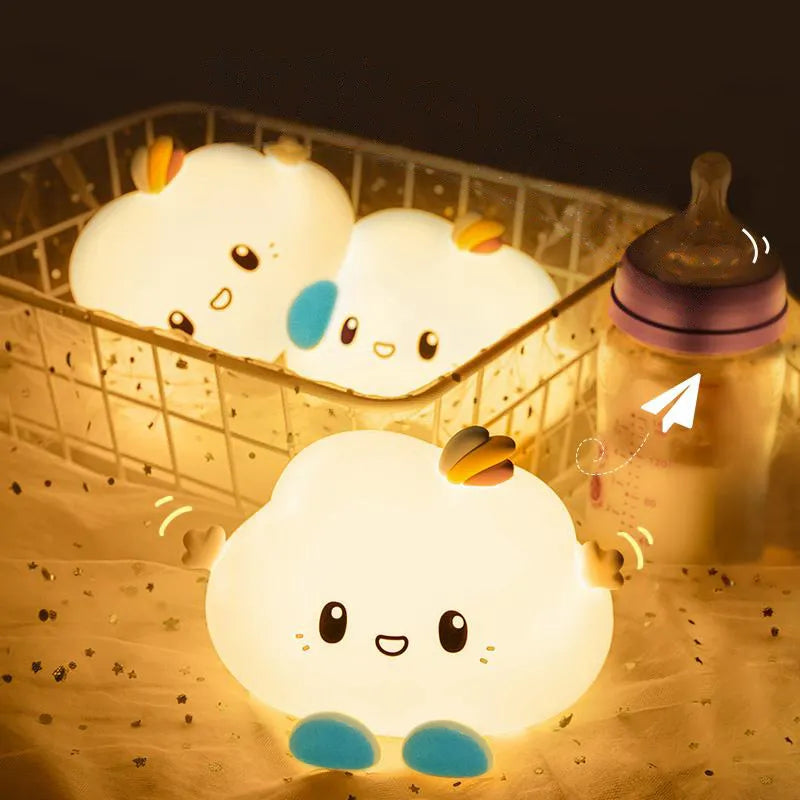 Linda luz nocturna LED de nube