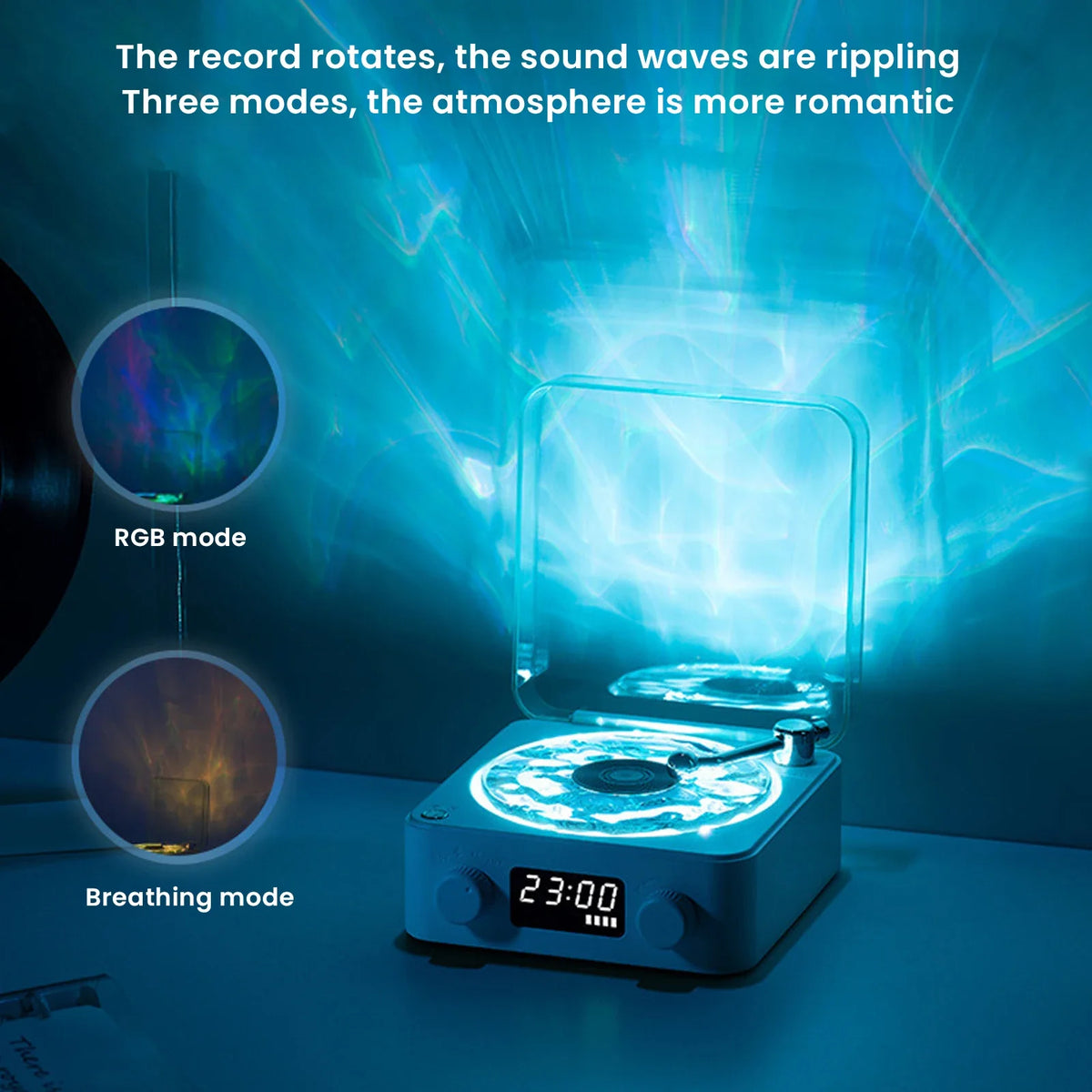 Altavoz Bluetooth con forma de tocadiscos