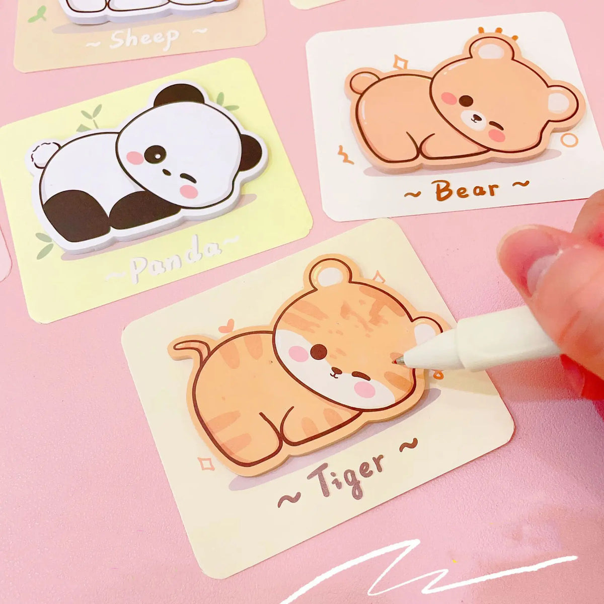 Bloc de notas con adorables animales