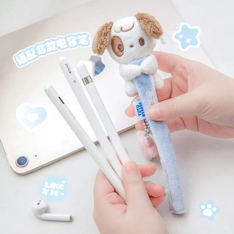 Funda de peluche kawaii para Apple Pencil 