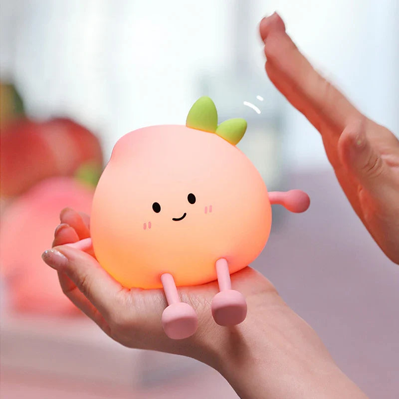 Luz de noche Kawaii Peach