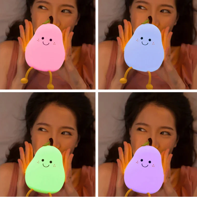Luz de noche Kawaii Peach