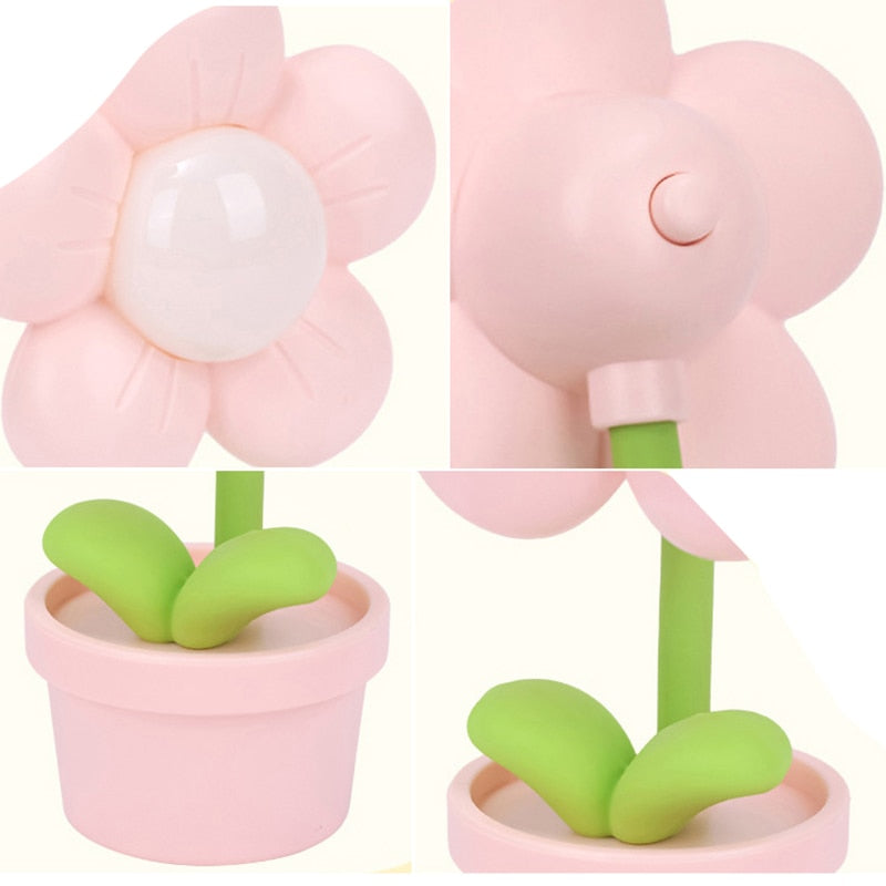 Luces nocturnas de flores burbujeantes