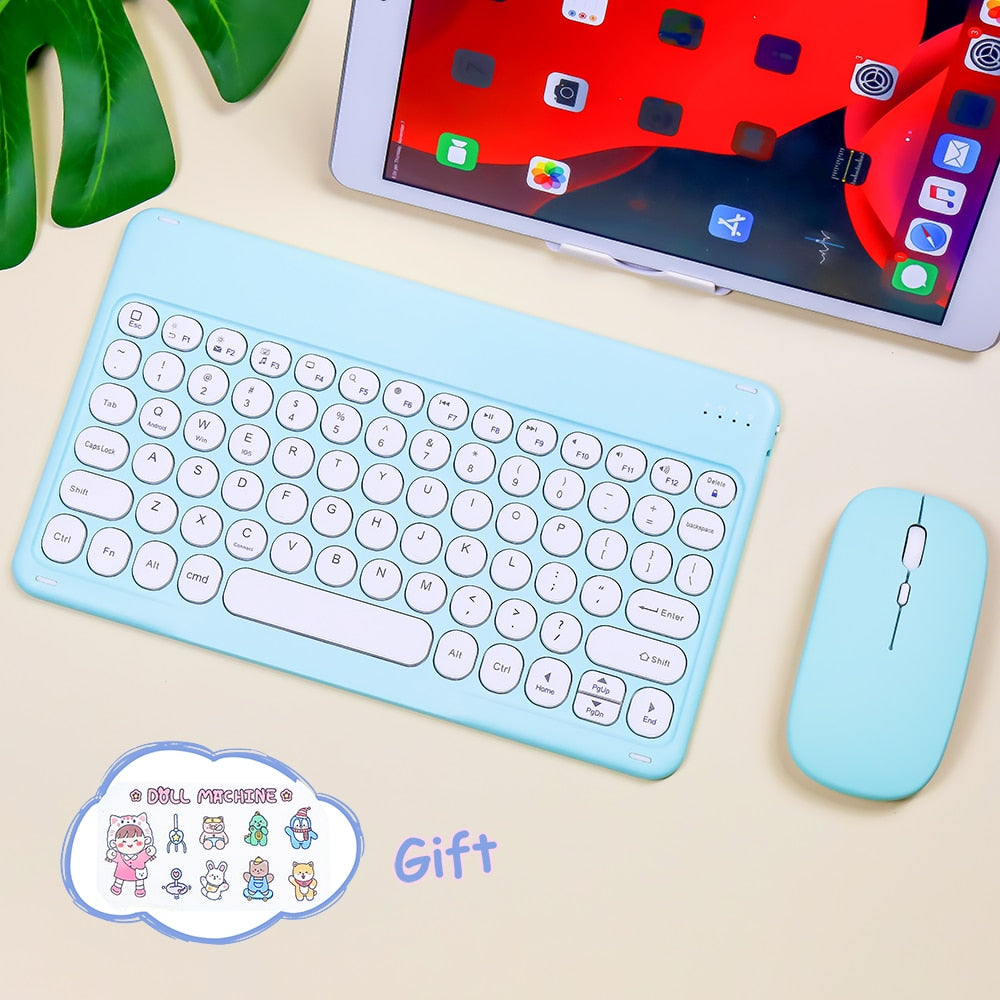 Teclado y ratón inalámbricos Pastel para iPad
