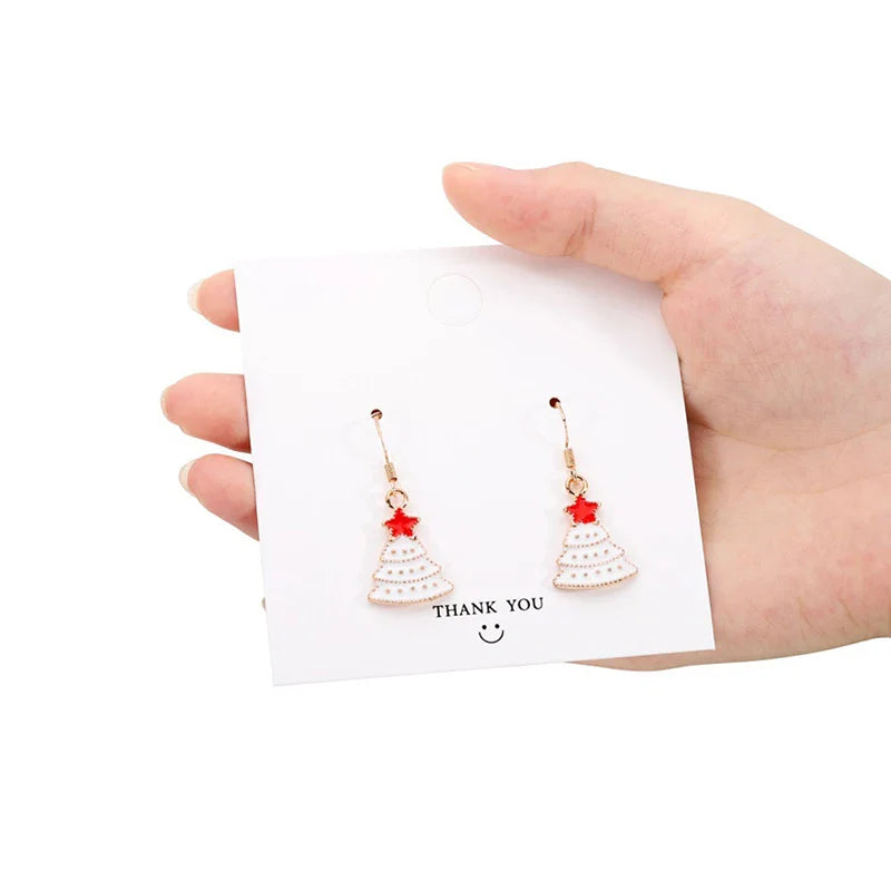 Pendientes colgantes navideños