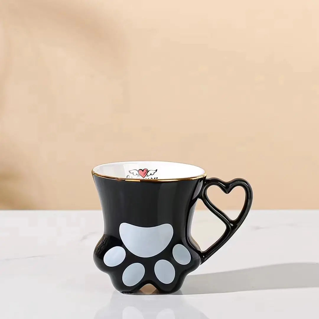 Tazas con forma de pata de gato kawaii