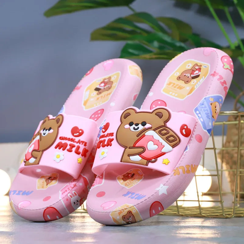 Sandalias de oso de leche con chocolate