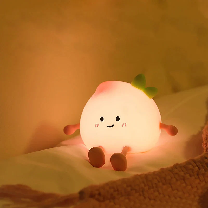 Luz de noche Kawaii Peach